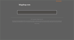 Desktop Screenshot of blogshop.com